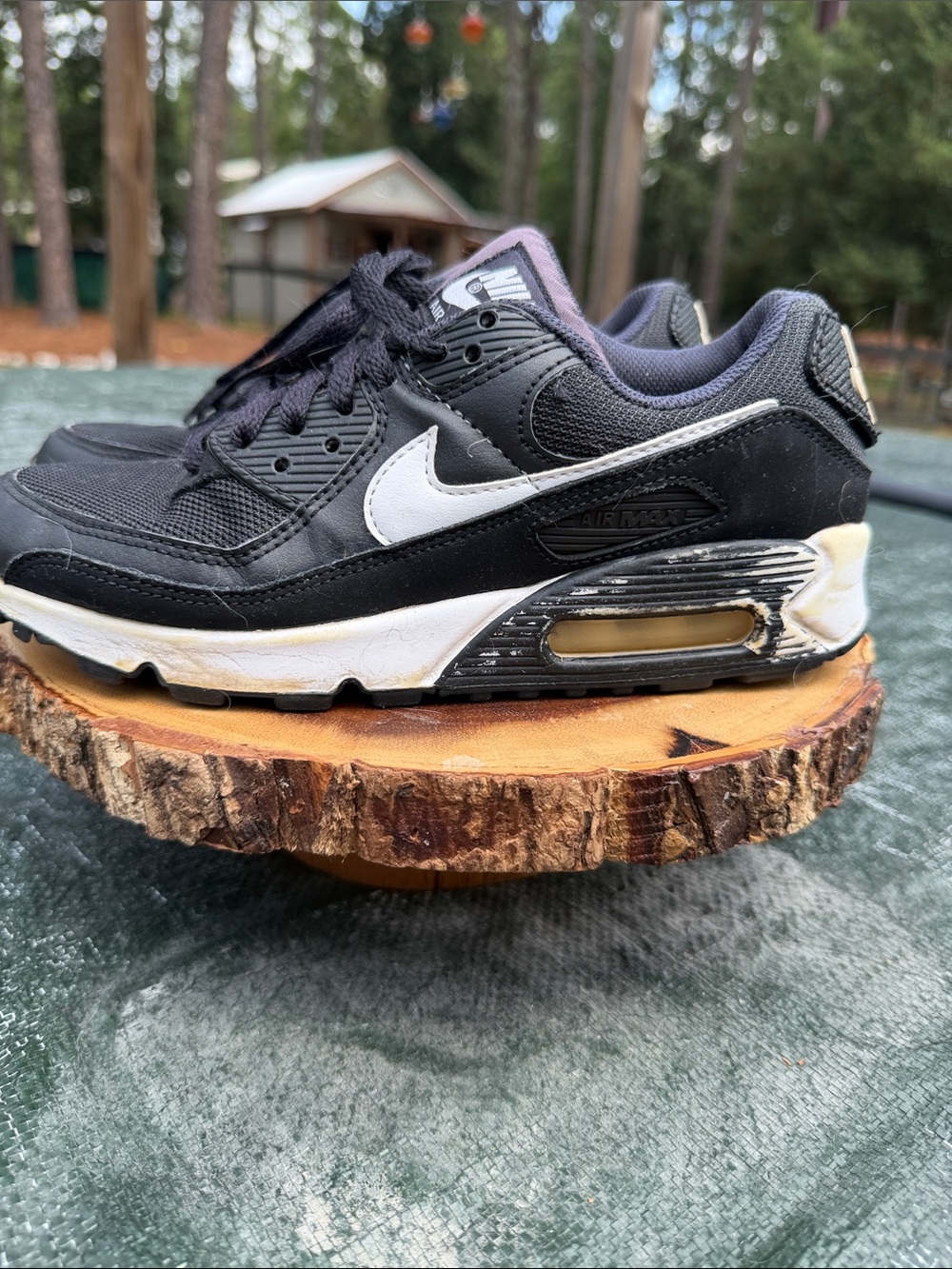 Nike Black and White Air Max Low-Top Sneakers